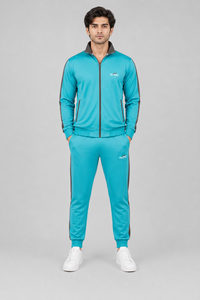 Chándal compacto para hombre, ligero, atlético, con tela suave, ajuste cómodo y apariencia elegante para deportes. - Product Image 1