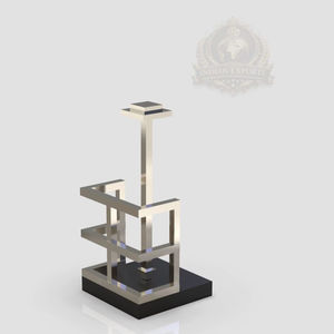 Décoration d'intérieur moderne américaine, Décoration de luxe Majlis aux Émirats arabes unis, Décoration de table design en Arabie Saoudite, Présentoir métallique moderne, Table géométrique - Product Image 1