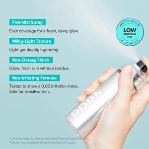 VT COSMETICS PDRN Glow Ampoule Brume Faciale 100ml Soin Coréen pour la Peau Sérum en Spray - Product Image 4