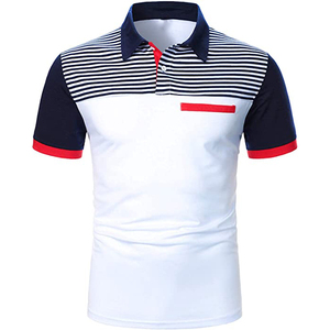 Polo homme tendance de qualité supérieure, personnalisable, en coton respirant, à manches courtes, pour usage décontracté, coupe ajustée, fabrication OEM - Product Image 1