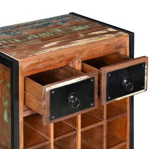 Estante para Vino de Madera Reciclada Sólida para 16 Botellas - Product Image 4