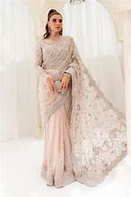 Sari en Chiffon de Polyester Moderne International Fashionista pour Femme, Imprimé Floqué, Travail Manuel, Séchage Rapide, Toutes Saisons, Fête, Mariage, Décontracté - Product Image 3