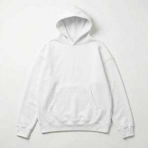 Sweat à capuche tricoté pour homme, sans cordon, en polyester/coton épais 600 g/m², doublé, imprimé, couleur unie, pour l'extérieur - Product Image 4