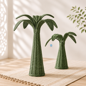 Centre de table en rotin rose écologique, fait main, décoration de table islamique Ramadan Mubarak, vente en gros OEM - Product Image 2