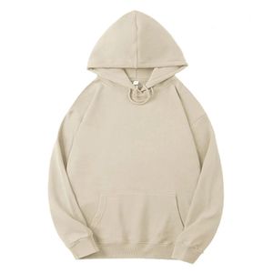 Sweat à capuche minimaliste avec logo brodé sur la poitrine, en molleton brossé épais, haut de gamme, pour un style décontracté et soigné - Product Image 2