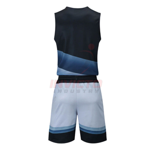 ชุดบาสเก็ตบอลทันสมัยสำหรับผู้ชาย พร้อมบริการสกรีนโลโก้ตามสั่ง - Product Image 2