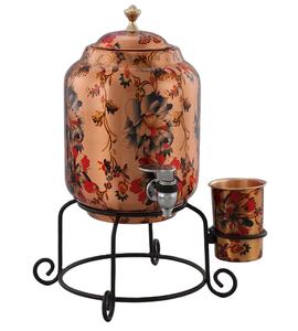 Dispensador de agua de cobre impreso Fiesta fría Vasos Hogar Hotel Restaurante Soporte Instalación Beneficios para la salud Precio de fábrica - Product Image 1