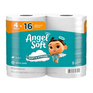 Papel Higiénico Angel Soft de 2 Capas, 4 Mega Rollos - Product Image 2