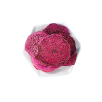 Vietnamese gedroogde drakenvrucht (pitaya) plakjes rood wit gemengd zoet snack export bulk levering