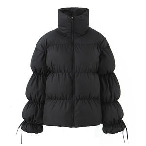 Winter Men's Casual Stand Collar <b>Plus</b> <b>Size</b> <b>Waterproof</b> Windproof Zipper Knitted Bomber Puffer <b>Jacket</b> Wool Liner OEM High-quality - Product Image 5