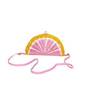 Panier de rangement en rotin de haute qualité pour fruits, boîte cadeau créative en osier rose et bac de rangement ludique d'été pour enfants - Product Image 4