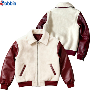 Chaqueta de Béisbol de Invierno Estilo Urbano para Hombre, Chaqueta Varsity con Bordado, Mangas de Cuero PU, Chaqueta Varsity Personalizada de Alta Calidad - Product Image 6