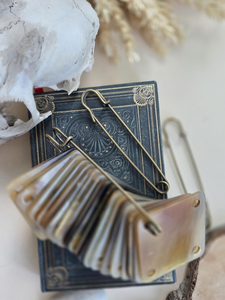 Tarjetas tejidas de cuerno natural para tabletas de blossom craft india - Product Image 3