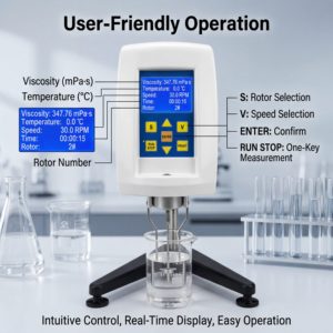 NDJ-5S Digitales Viskosimeter Rotationsartiges Laborviskosimeter zur Viskositätsmessung <span class=keywords><strong>Brookfield</strong></span> Research - Product Image 5