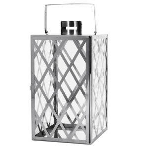 Hot Selling New Decorative Shiny Nickel Plated Glass & Stainless Steel Stylish <b>Lantern</b> for Home Decoration Handmade Customized - Product Image 4