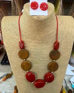 Fashion Resin Beaded <b>Necklace</b> Unisex Vintage Geometric Bold <b>Statement</b> Jewelry Trendy Colorful Design Lightweight Comfortable - Product Image 6