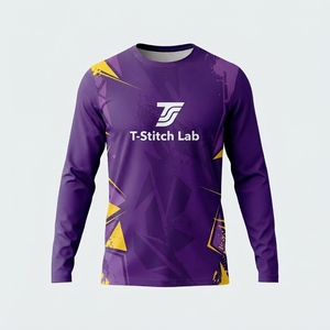 High Quality Crew Neck <b>Long</b> Sleeves Wholesale Rate Quick Dry Regular <b>Fit</b> Men <b>T</b> <b>Shirt</b> Quick Dry Lightweight - Product Image 5