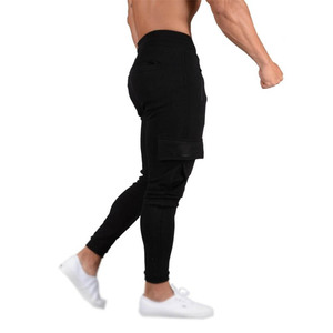 Pantalon de sport pour homme, automne-hiver, pour la gym, le fitness, le crossfit, jogging, survêtement, décontracté, avec plusieurs poches - Product Image 5
