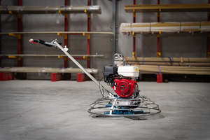 High Performance <b>Walk</b> Behind Power Trowel Cement Floor Finishing <b>Machine</b> Electric Start Industrial Surface Polisher Pro Edition - Product Image 2