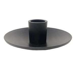 Porte-bougie en fer forgé noir de style antique, support décoratif vintage pour la décoration de la maison, des mariages et des fêtes - Product Image 2