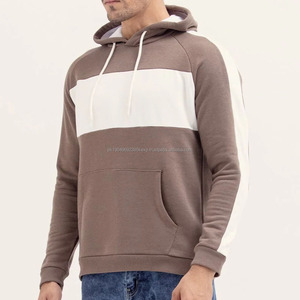 Sweat à capuche en molleton 100% coton pour homme, poids lourd, de haute qualité, col à capuche à double panneau avec design découpé pour l'hiver - Product Image 2