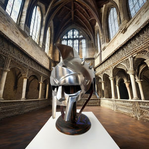Casco de Armadura de Gladiador Romano Medieval, Disfraz de Película, Decoración de Oficina, Juego de Rol, Armadura de Metal para el Hogar, Decoración de Acero - Product Image 6
