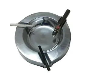 Cinzeiros metálicos Atacado Exportador Resistente ao calor Personalizar cigarros Cinzeiro Cinzeiro De Melamina Inquebrável Redondo