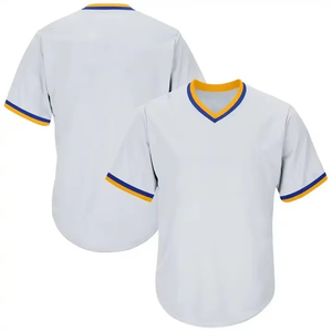 Baseball Softball Jersey Solid V Neck Shirt 100%Polyester <b>Mesh</b> <b>Plus</b> <b>Size</b> Teams Wear Custom Team Name Logo Training Jersey - Product Image 1