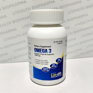 Capsules d'huile de poisson oméga 3 LIVEALTH BIOPHARMA de haute qualité, 1000 mg, durée de conservation de 24 mois, pour une utilisation quotidienne en matière de santé et de bien-être - Product Image 4
