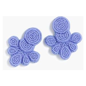 Boucles d'oreilles statement de haute qualité, en alliage plaqué or, avec broderie perlée et applique de dessin animé multicolore, NEHA ENTERPRISES Modèle NE-12 - Product Image 1