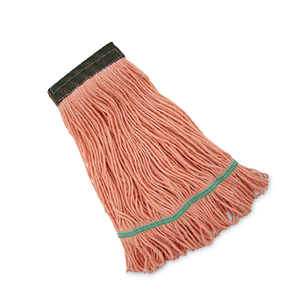 Cabezales de Mopa KSR de Algodón Naranja de Alta Calidad, 5 Pulgadas, Banda Superior Amarilla, Autoescurrible, Reutilizable, Duradero, para Limpieza de Pisos - Product Image 3