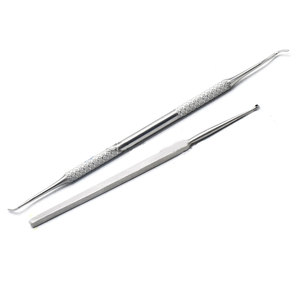 2pcs Manual Stainless Steel Animal Ear & Tooth Cleaner for Cats Dogs Hygiene Care Tool Removes Ear Wax <b>Cleans</b> Teeth Maintaining - Product Image 1