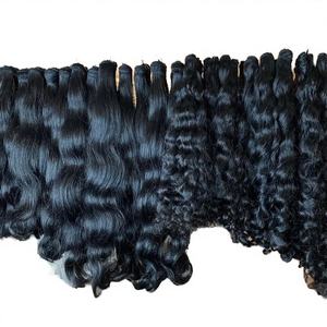 Extensiones de Cabello Humano Remy Indio Virgen Natural 100% Rizado, Ondulado Suelto, Fácil de Aplicar, Sin Gorro, de Fábrica Directa, 105G - Product Image 1