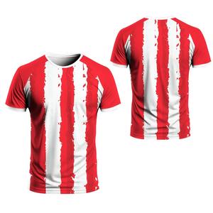 Camiseta Deportiva de Cuello Redondo de Secado Rápido con Estampado Digital, para Hombre y Mujer, Corte Regular, 100% Poliéster, Protección UV - Product Image 4