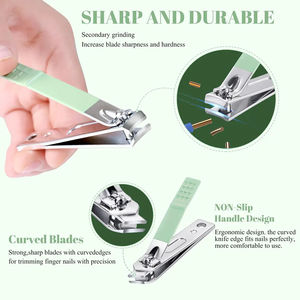 ชุดทำเล็บ ตัดเล็บ ทำเล็บมือ ทำเล็บเท้า อุปกรณ์เครื่องมือ คีมคีบเล็บสีดำ ชุดทำเล็บปลอมที่ดีที่สุด - Product Image 3