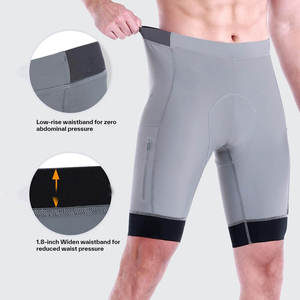 Custom High Waisted Knee Length Knitted Solid Wholesale OEM Biker <b>Shorts</b> High Elastic <b>Compression</b> Mens Fitness Running - Product Image 1