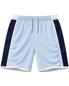 Ensemble t-shirt et short de sport bleu clair pour homme, respirant, séchage rapide, vêtements de sport, tenue de course à pied, entraînement, vêtements de sport actifs - Product Image 4