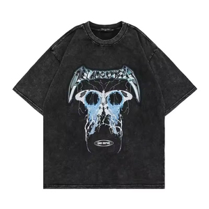 Conjunto de Camiseta y Pantalones Cortos DTG DTF Extra Grandes, 220-240GSM, 100% Algodón Grueso, Logotipo Personalizado, Serigrafía, Bordado, Camiseta para Hombre - Product Image 3