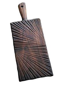 Planche à fromage élégante en bois utilisée pour la maison ustensiles de cuisine hôtel & Restaurant plateau à découper en forme de planche à découper en bois de couleur marron - Product Image 1