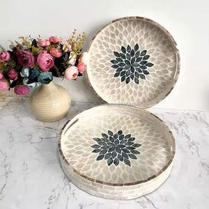 Fabricante de bandeja de nácar hecha a mano duradera bandeja de servicio decorativa respetuosa con el medio ambiente para hotel o HOGAR DE Vietnam - Product Image 1