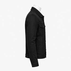 Men <b>Lightweight</b> Denim <b>Jacket</b> Offers Breathable Comfort Easy Layering And Modern Styling For Spring Travel And <b>Casual</b> Activities - Product Image 4