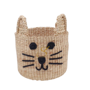 XL Water Hyacinth <b>Cat</b> Basket, Kids Toy Storage, New Mom <b>Gift</b> - Product Image 3