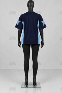 Conjunto de Camiseta de Fútbol Americano para Hombre, Sublimada, con Número Personalizado 24, Cuello en V, Manga Corta, Absorbe la Humedad, Ajuste Atlético - Product Image 2
