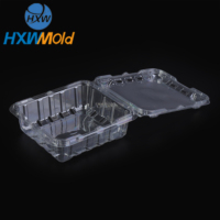 Cetakan Aluminium Vacuum Thermoforming Proses CNC Toleransi 0.02-0.05mm Permukaan Poles untuk Wadah Buah Stroberi Blueberry