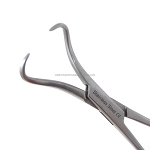 Pinzas de reducción ósea manuales premium de 5.5 pulgadas, curvadas y puntiagudas, herramienta quirúrgica ortopédica de acero inoxidable duradero OEM - Product Image 2