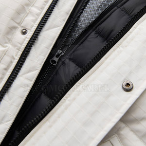 Manteau parka d'hiver long pour homme, capuche amovible, fermeture éclair intégrale, plusieurs poches, manches longues, veste décontractée pour les voyages en plein air - Product Image 4