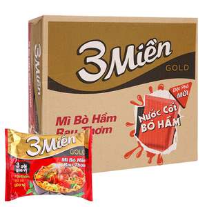 Fideos Instantáneos Fritos con Carne de Res y Hierbas, Marca Vietnamita, 65g/taza, Cocción en 2-3 Minutos, Precio Económico, 3 Unidades - Product Image 2