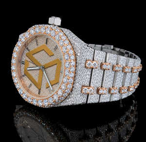 Luxury Iced Out Moissanite Diamond Hip Hop <b>Quartz</b> <b>Watch</b> <b>Men</b> Polygon Analog Wristwatch - Product Image 6