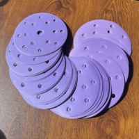 Disques abrasifs en céramique, papier de verre violet, disques de ponçage, meulage, rénovation automobile, detailing