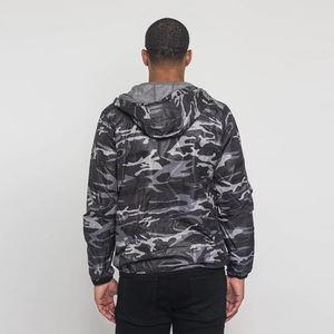 Wholesale Men's Camouflage Print Hooded <b>Waterproof</b> Windbreaker <b>Jacket</b> Zip Front Regular Fit Polyester Outdoor Wear - Product Image 3